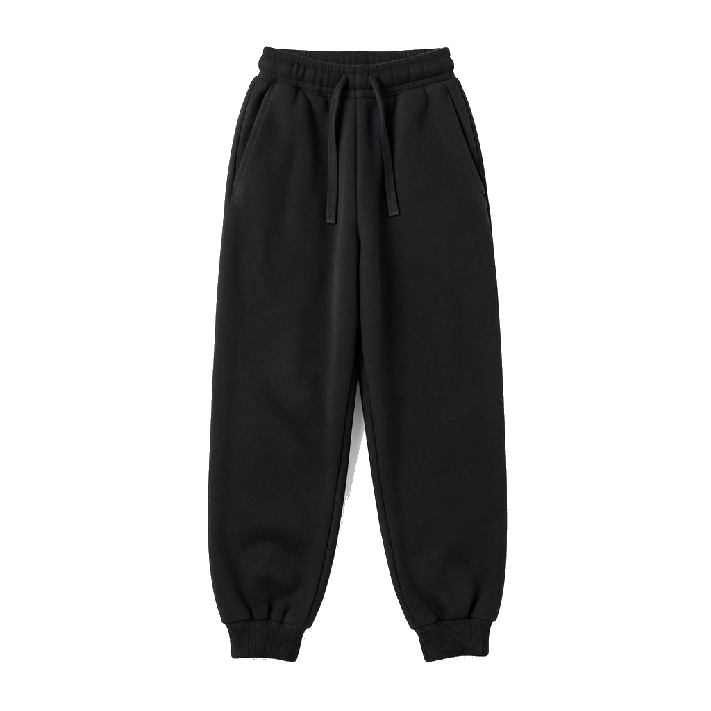 Baggy Joggers — plain garment on white background