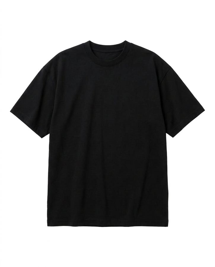 Boxy Tee — plain garment on white background