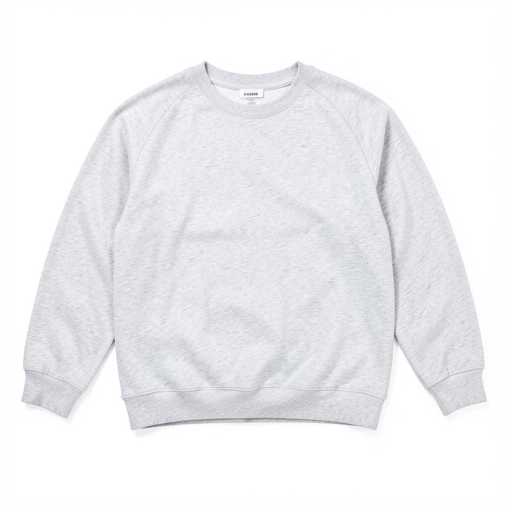 Drop-Shoulder Sweatshirt — plain garment on white background