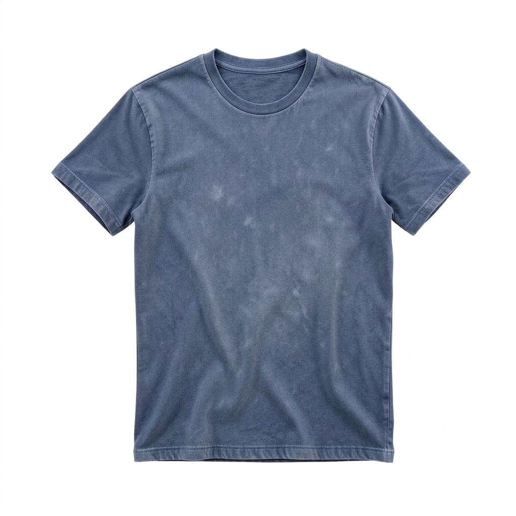 Enzyme-Washed T-Shirt — plain garment on white background