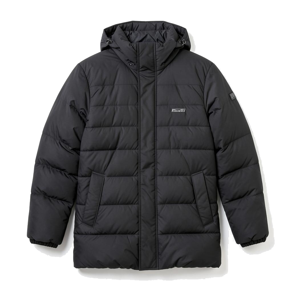 Heavy Puffer Jacket — plain garment on white background