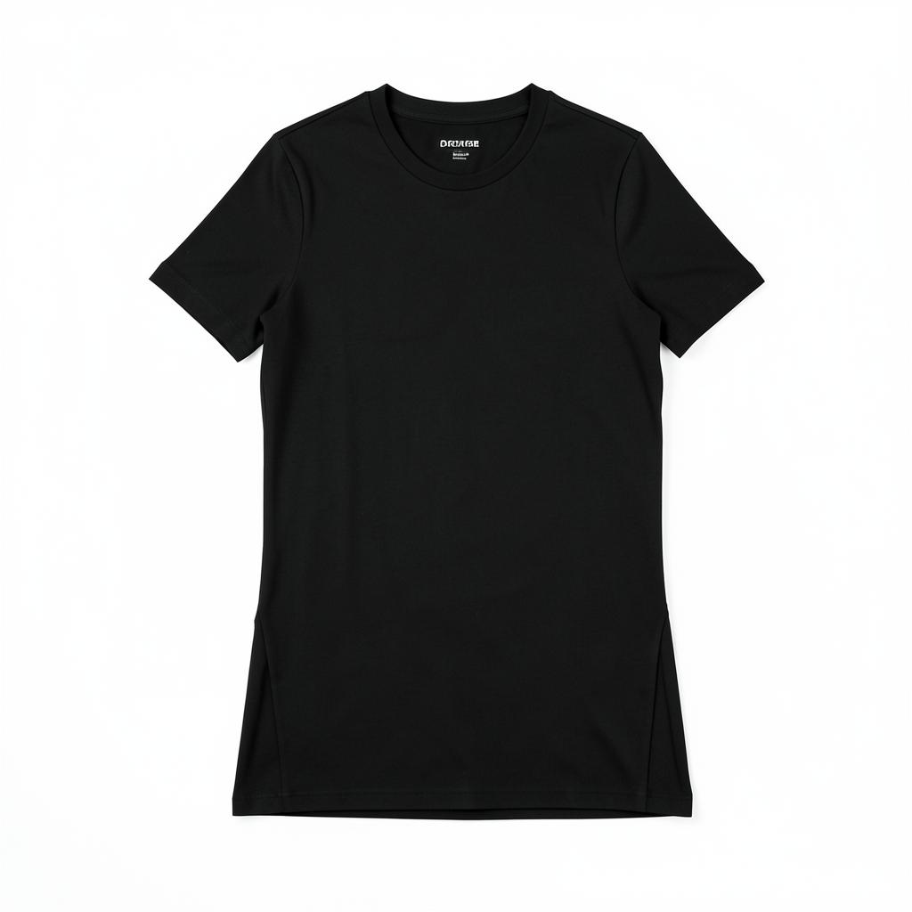 Longline T-Shirt — plain garment on white background