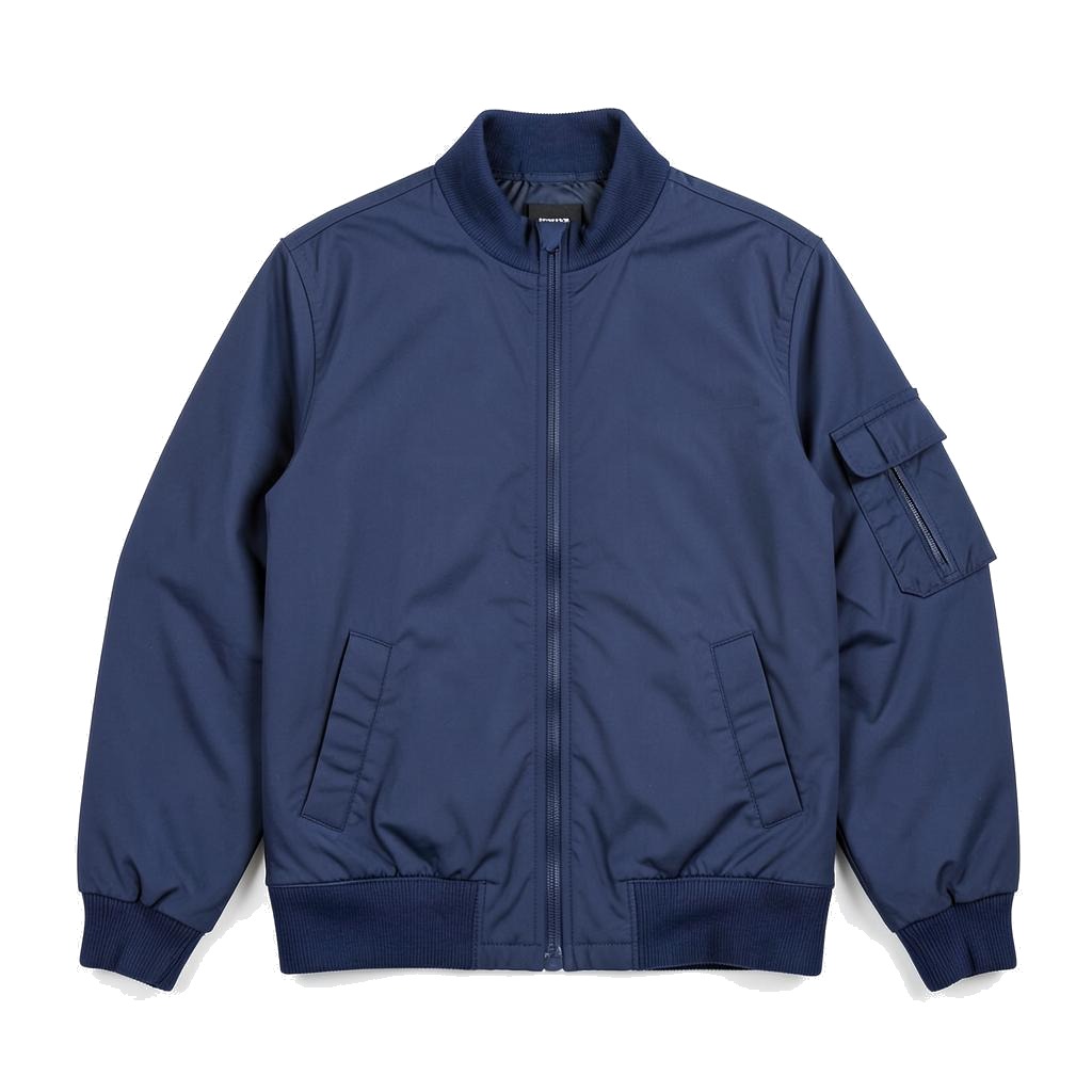 MA-1 Flight Jacket — plain garment on white background