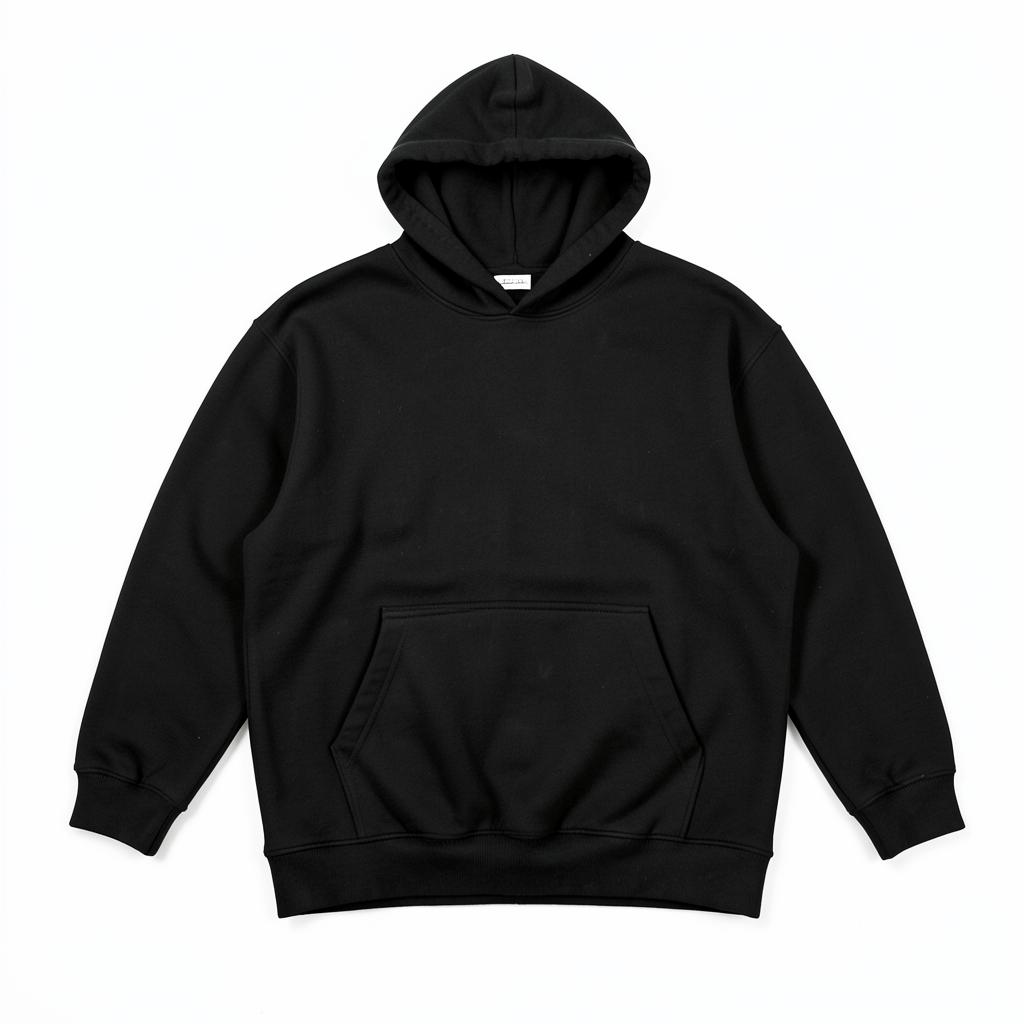 Oversized Hoodie — plain garment on white background