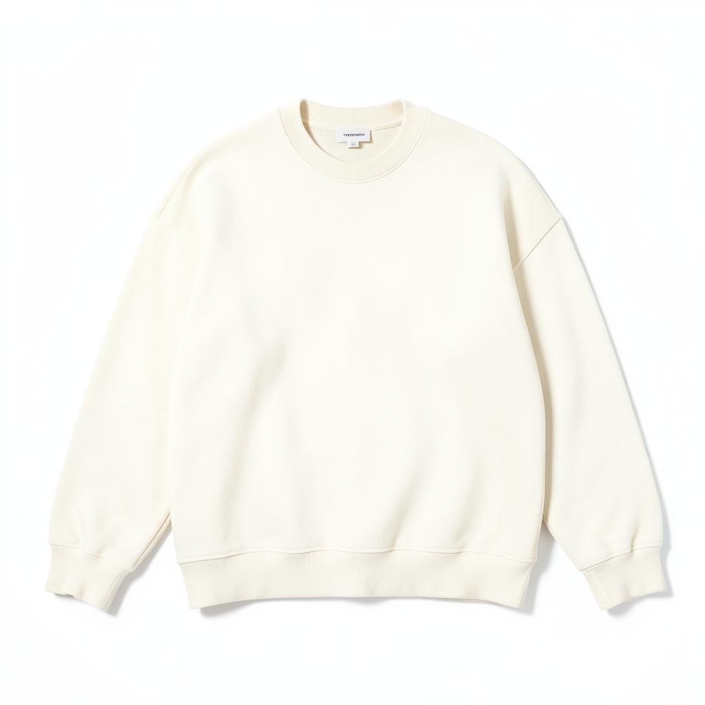 Oversized Sweatshirt — plain garment on white background