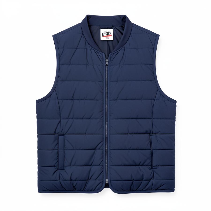 Padded Work Gilet — plain garment on white background