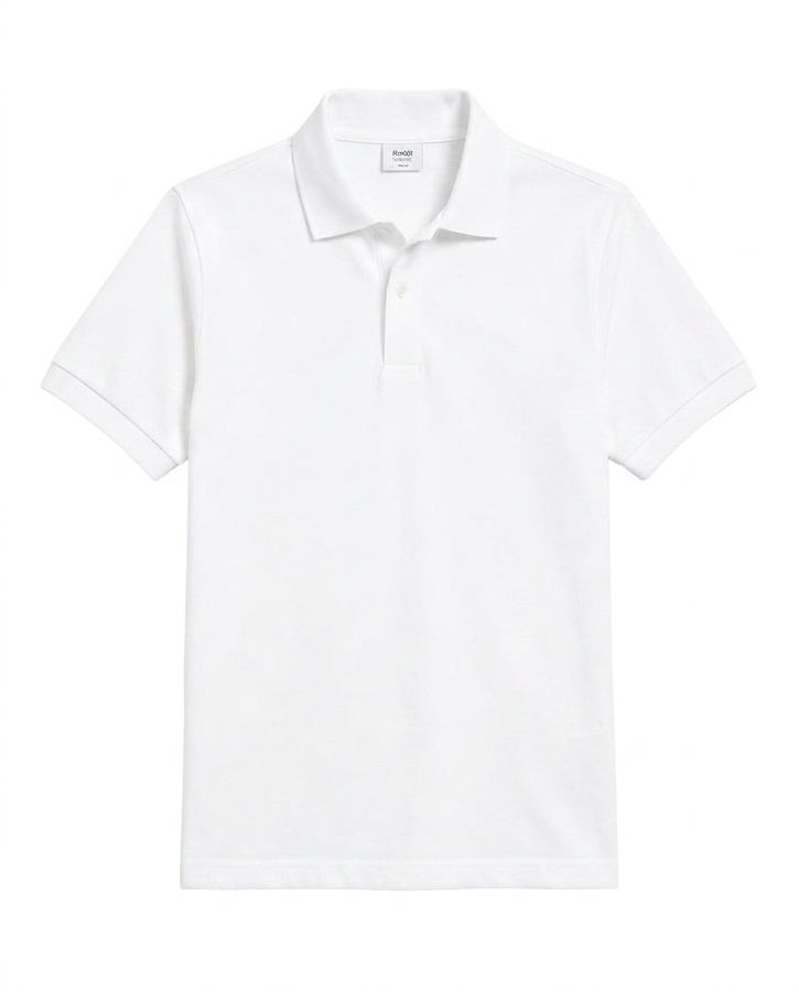 Polo Shirts — plain garment on white background