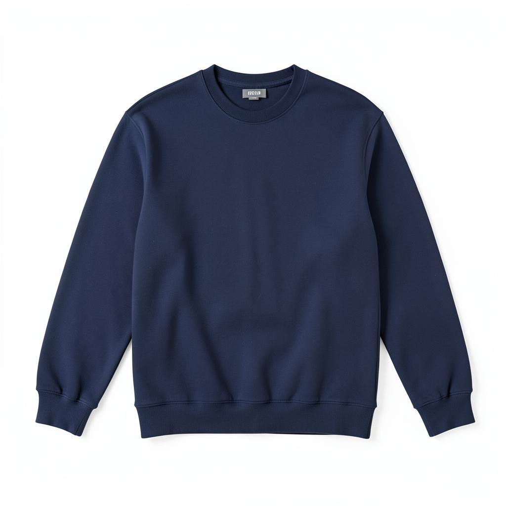 Relaxed Fit Sweatshirt — plain garment on white background