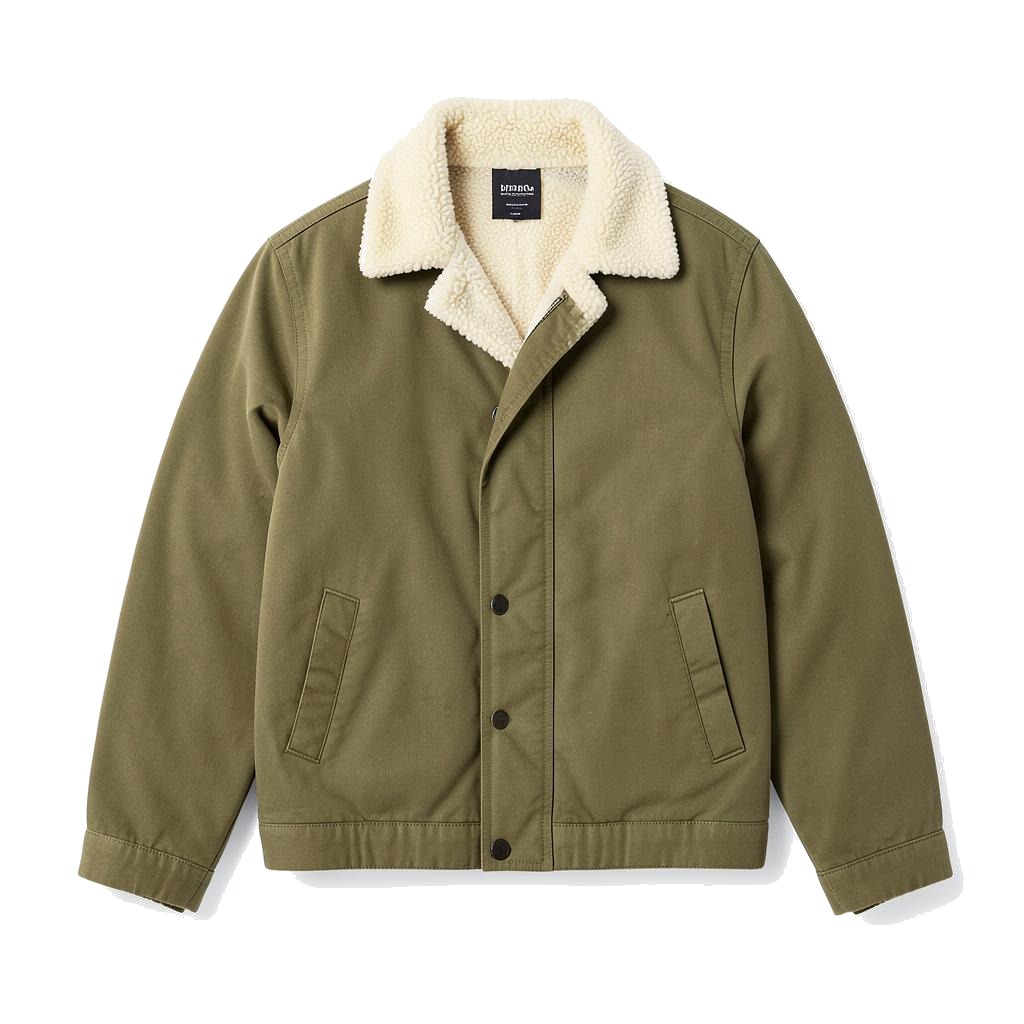 Sherpa Lined Jacket — plain garment on white background