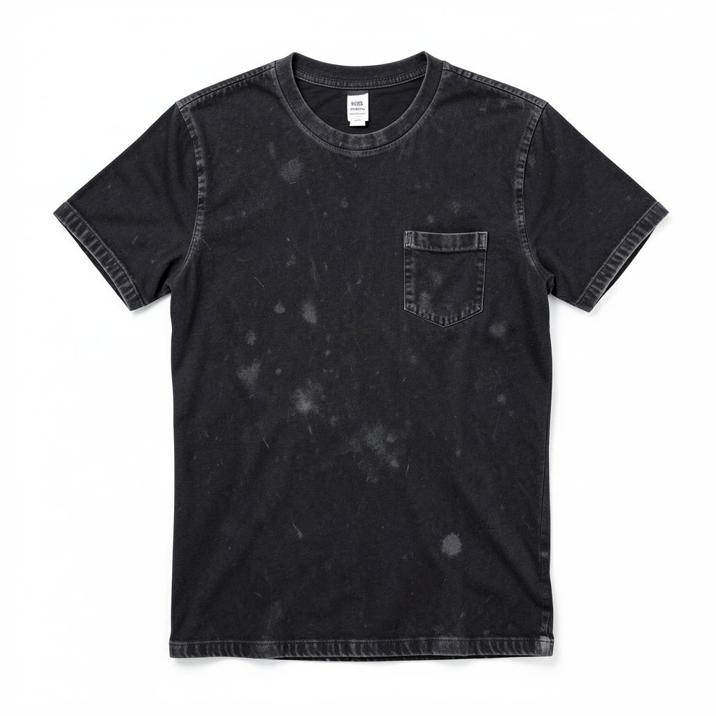 Vintage-Wash T-Shirt — plain garment on white background