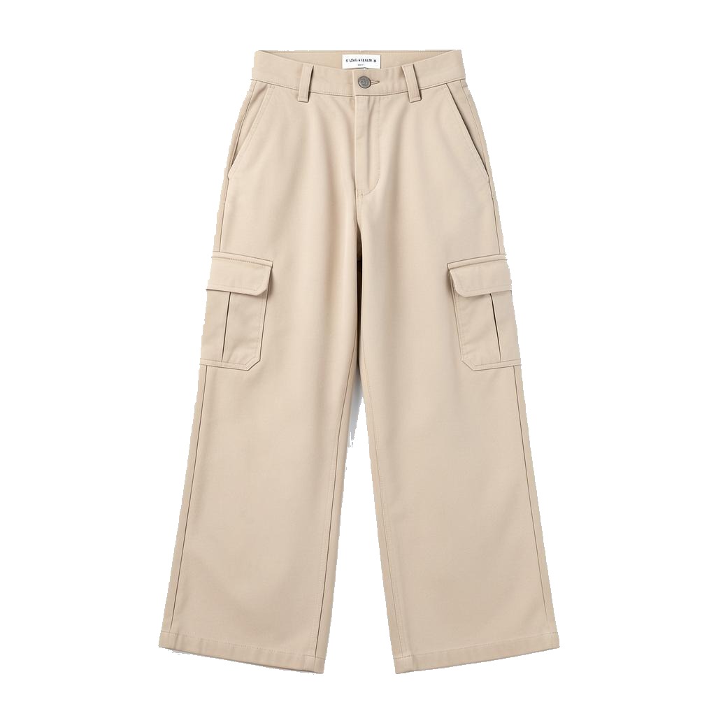 Wide-Leg Cargo Trousers product photo